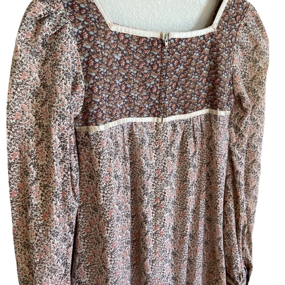 Vintage Gunne Sax Floral Long Sleeve Dress